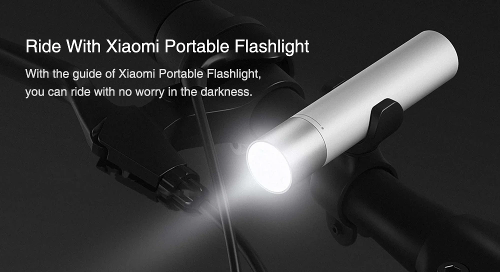 Xiaomi 240LM Stepless Dimming 11 Modes 3350mAh USB Rechargeable Mobile Power Mini LED Flashlight