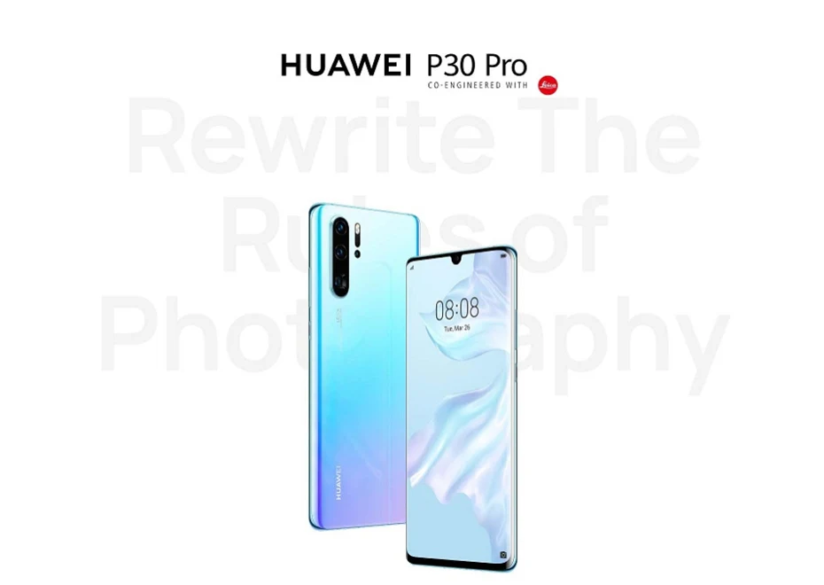 Глобальная версия huawei P30 Pro мобильный телефон 8G 256G VOG-L29 6,47 ''полный экран OLED FHD Kirin 980 Android 9,1 NFC OTG gps 5 камер