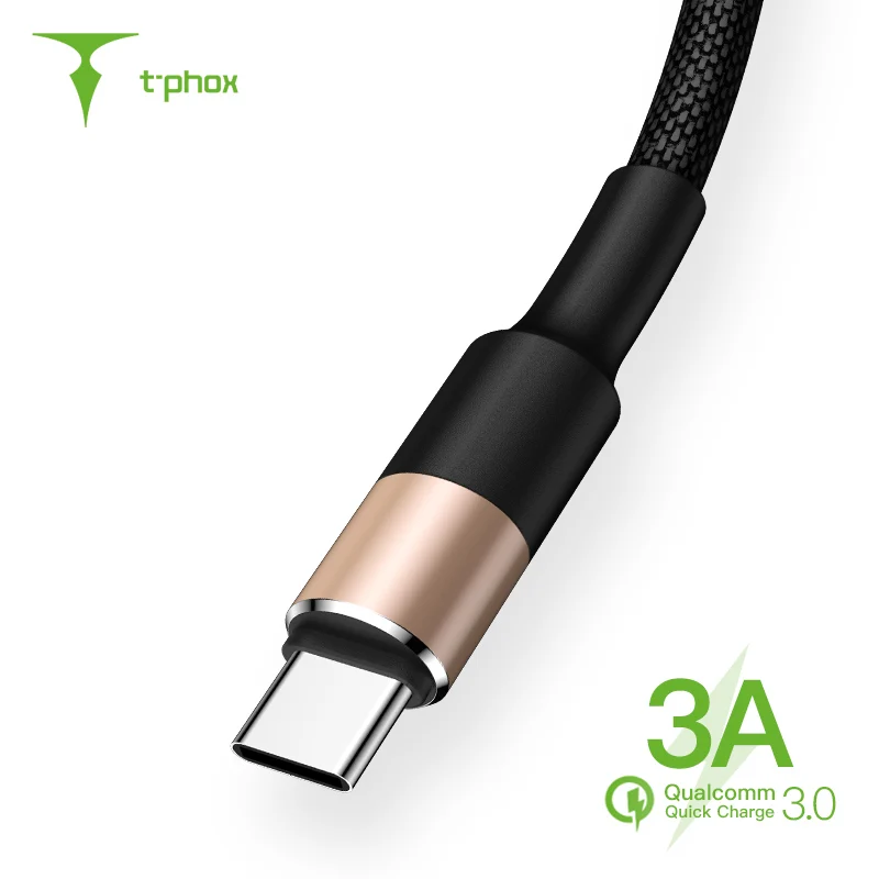 T-phox USB نوع C كابل ل Xiaomi 9 Redmi ملاحظة 7 USB-C الهاتف المحمول سريع شحن نوع- C كابل لسامسونج غالاكسي S10 s9 plus T-phox USB نوع C كابل ل Xiaomi 9 Redmi ملاحظة 7 USB-C الهاتف المحمول سريع شحن نوع- C كابل لسامسونج غالاكسي S10 s9 plus