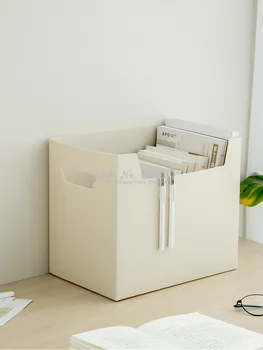 

smart home Large DesAtop Storage Box Plastic Paper Board Simple Office Finishing Creative Student BooA BasAet
