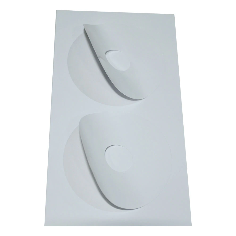 

50 Sheets 100 Label BLANK CD DVD LABELS, Wedding CD/ DVD Sticker, CD Paper Sleeves, Party Gift Ideas