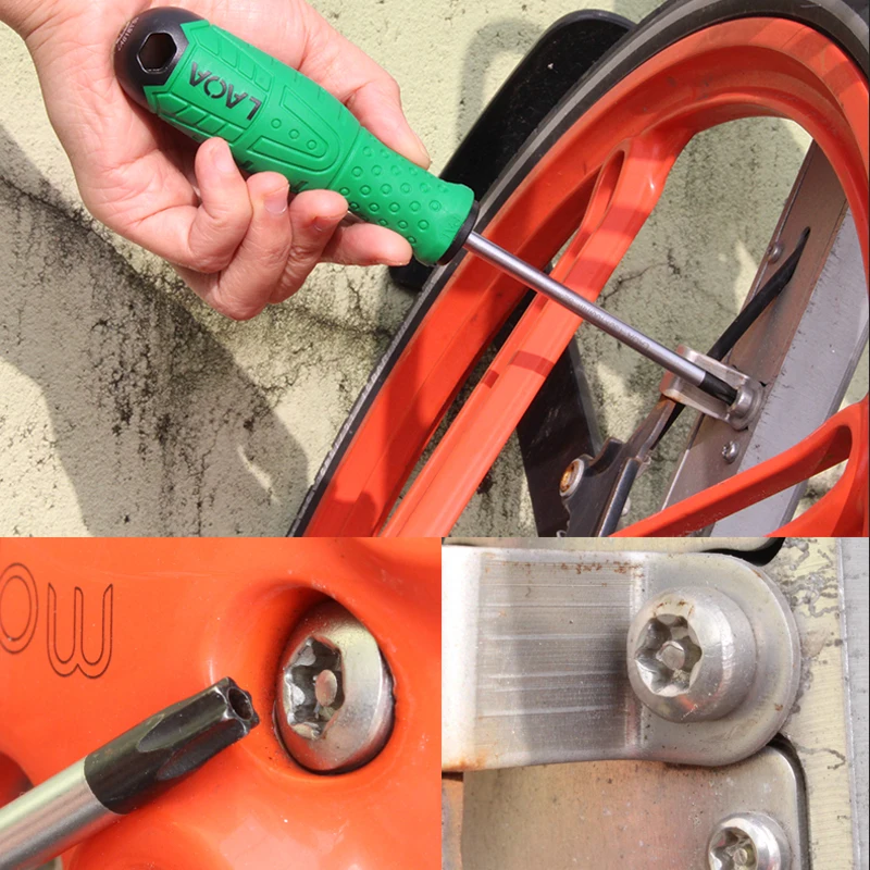 Фото Отвертка LAOA Torx S2, Магнитная отвертка из легированной стали, T8/T10/T15/T20/T25/T30/T40 №5