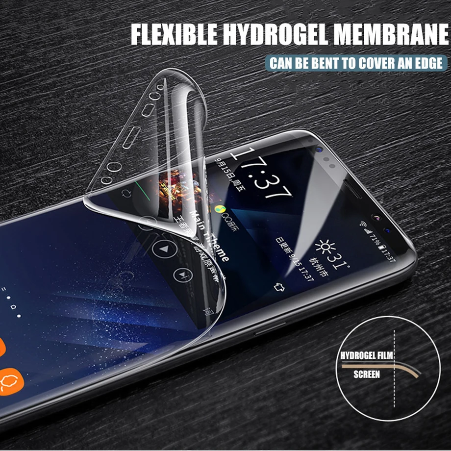 

TPU Full Cover Protective Film For Samsung Galaxy S6 S7 edge S8 S9 Plus Note 8 9 7 FE Soft Screen Protector Front Back Not Glass