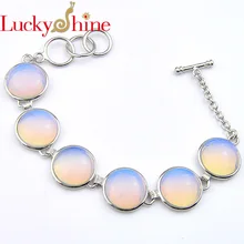 Awesome pulseiras femininas модный бренд обтекаемый маркиза AAA+ loom полосы лунный камень браслеты для женщин