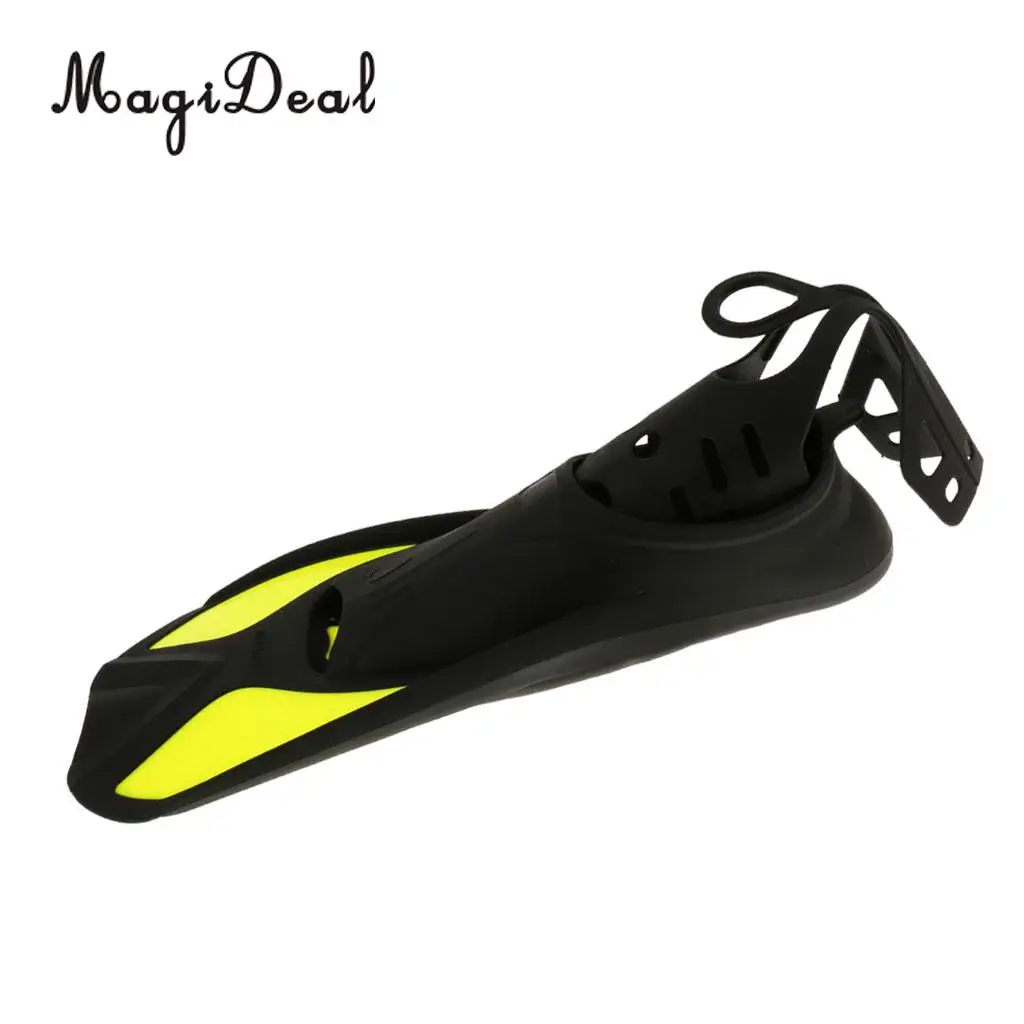MagiDeal Universal Full Foot Short Fins Scuba Diving Swim Training Flippers Kid Adult Swimming Fins Snorkeling Water Fin 6 Sizes