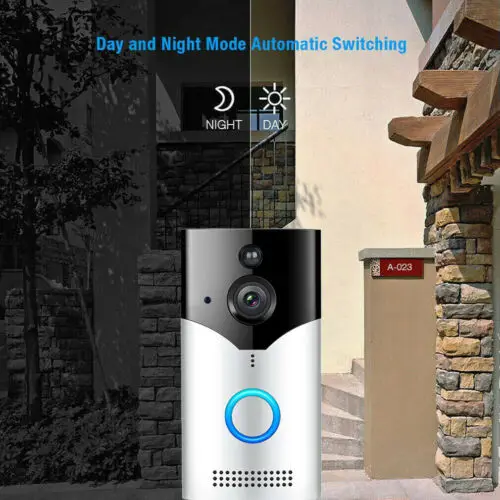 Wireless Smart WiFi T�rklingel IR Video Visual Ringkamera Intercom Home Security