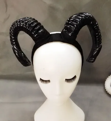 

Sheep Horn Ear Hair Hoop Headband Forest Animal Photography Original Manual Aries Exhibition Cosplay Photo Props Hair Accessory