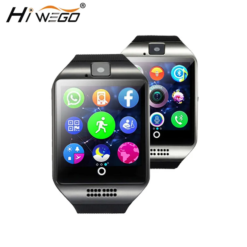Smart Watch Clock Q18 With Sim Card Slot Push Message Bluetooth Connectivity Android font b Phone