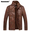 Mountainskin Leather Jacket Men Coats 5XL Brand High Quality PU Outerwear Men Business Winter Faux Fur Male Jacket Fleece EDA113 ► Photo 3/6