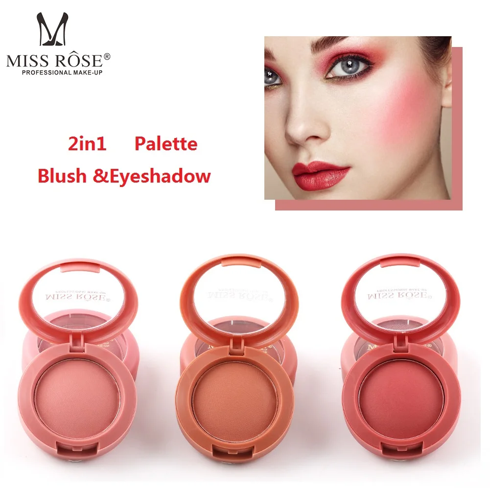 

MISS ROSE 12 Colors Matte Blush Rouge Powder Lasting Brighten Skin Colour Concealer Foundation Rubor Polvo Maquillaje TSLM2