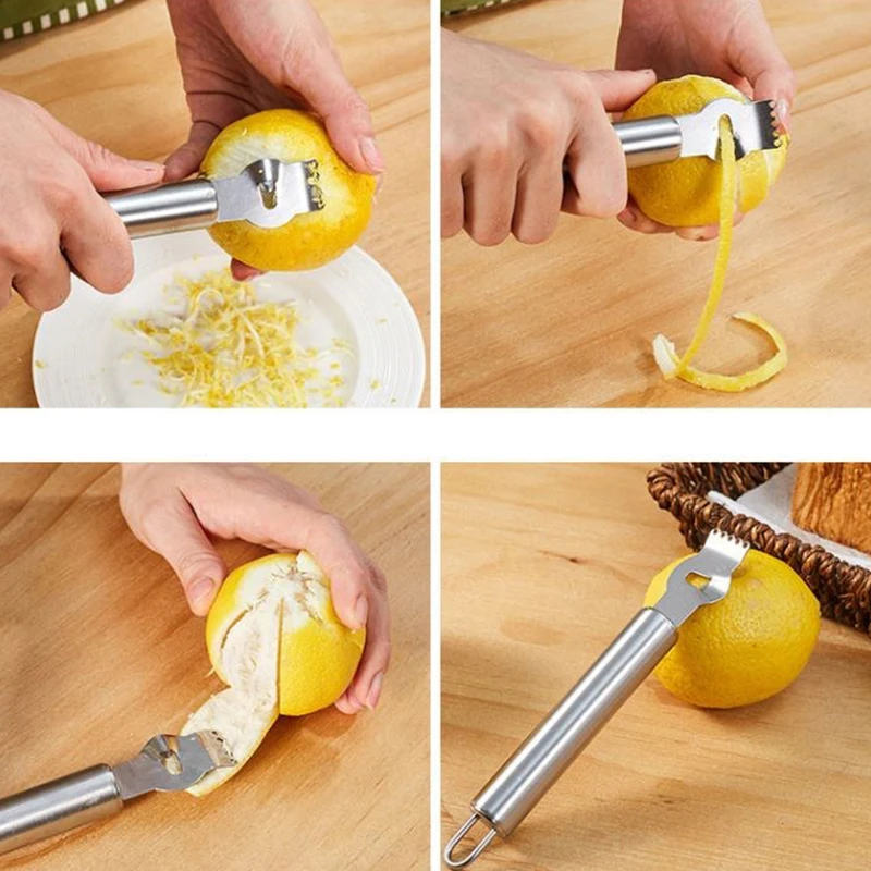 Оранжевый ножи для снятия шелухи и цедры терка для лимонов прибор для очистки плодов от кожуры или кожицы Легкий открывалка соковыжималка для цитрусовых Ножи кухонные инструменты, гаджеты