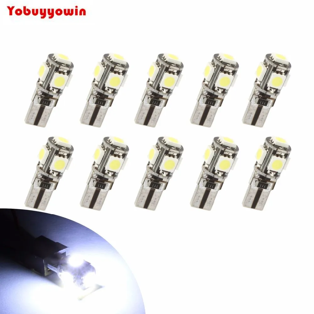 Lampada Canbus Canceller 5 Led 5050 T10 W5W 194 Pingo Siluro (Branco /Vermelh /Amarelo /Verde/ Azul /Azul De Gelo