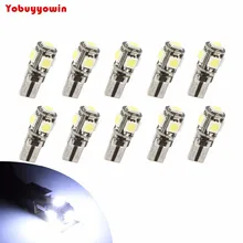 Lampada canbus cancelador 5 led 5050 t10 w5w 194 pingo torpedo (branco/vermelho/amarelo /verde/ azul /azul de gelo