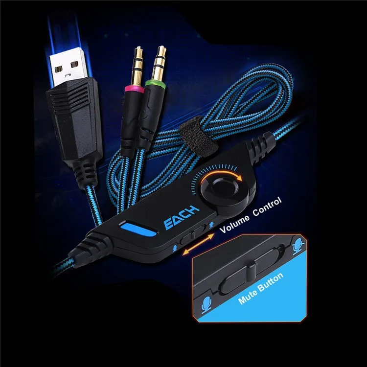Anti-noise Dazzle Lights Hifi Stereo Gaming Headset For PC Gamer Bests Glow Headphones With Microphone USB+3.5mm Audio Cable (11)