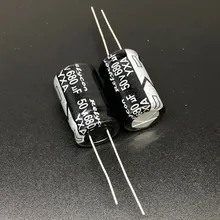 5 шт./лот 680 мкФ с алюминиевой крышкой, 50В 13x21 мм 50V680uF хорошего качества Алюминий электролитический конденсатор с алюминиевой крышкой