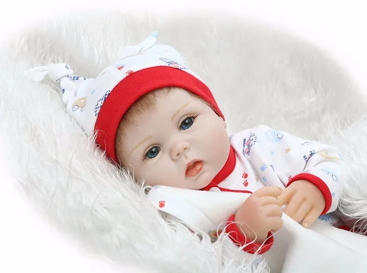 

NPKCOLLECTION 40cm Silicone reborn baby doll toy lifelike for kid girls brinquedos soft vinyl newborn babies birthday gift doll