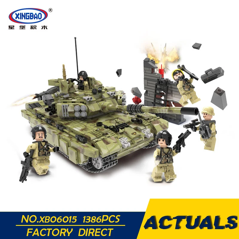 

XINGBAO LegoEDS MOC Army Military Series Tiger Tank Building Blocks For Kids Forces Soldier figures Brick Educational Toys Gifts