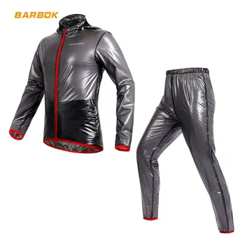 

WOSAWE Motorcycle Rain Coats Set Men Waterproof TPU Hooded Suits Off Road Racing Clothes Cycling Bike Jackets Moto Windbreaker