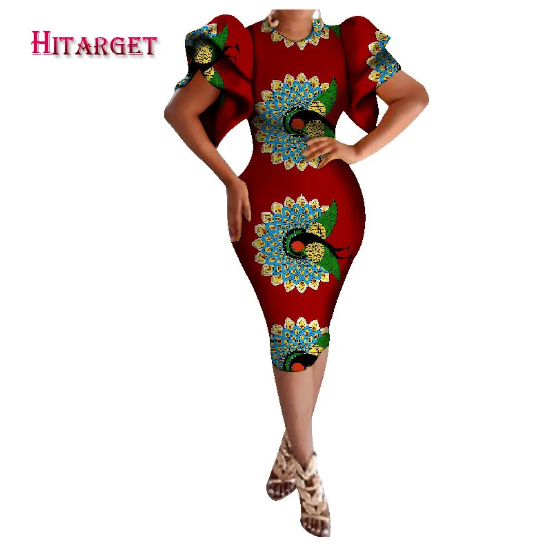 Hitarget2018 африканская Женская длина сексуальные платья для женщин традиционный