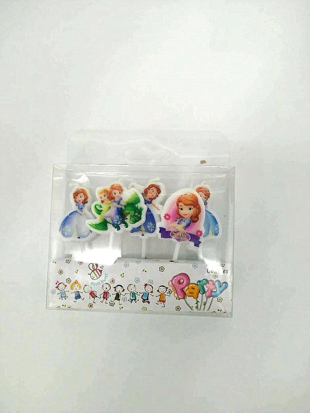 

sofia princess birthday party decor lax cartoon cake toppers candles/bougies 5pcs/set baby shower