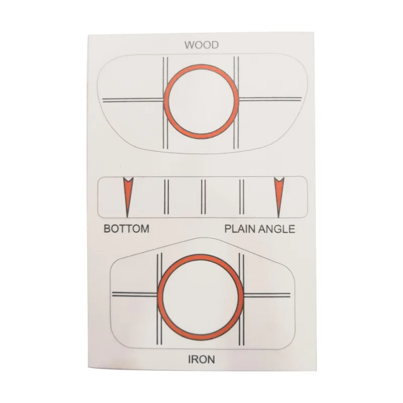 

10pcs/set Golf Club Target Label Impact Labels Target Sticker Tape Driver Iron Test Paper Golf Swing Trainers Golf Accessories