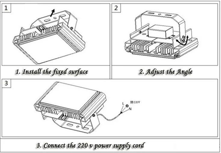 220V Светодиодный прожектор светильник 30w 50w 100w 150w 220wReflector Светодиодный прожектор светильник Водонепроницаемый IP65 Точечный светильник дороги открытый светильник ing уличный светильник