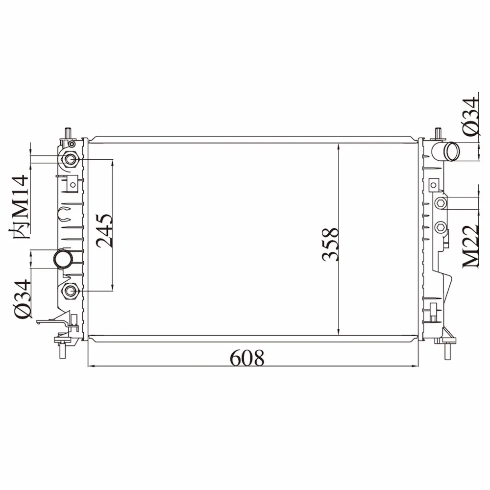 Премиум радиатор для Holden Opel Vectra A CC B Caravan B CC 31 38 88 89 36 31 1.6i Cat 1.6i 2,0 DTi 16V