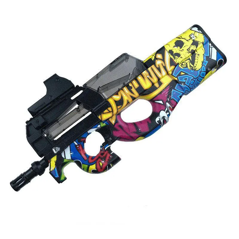 

P90 Graffiti Edition Electric Toy GUN Water Bullet Bursts Gun Live CS Assault Snipe Weapon Outdoor Pistol Toys