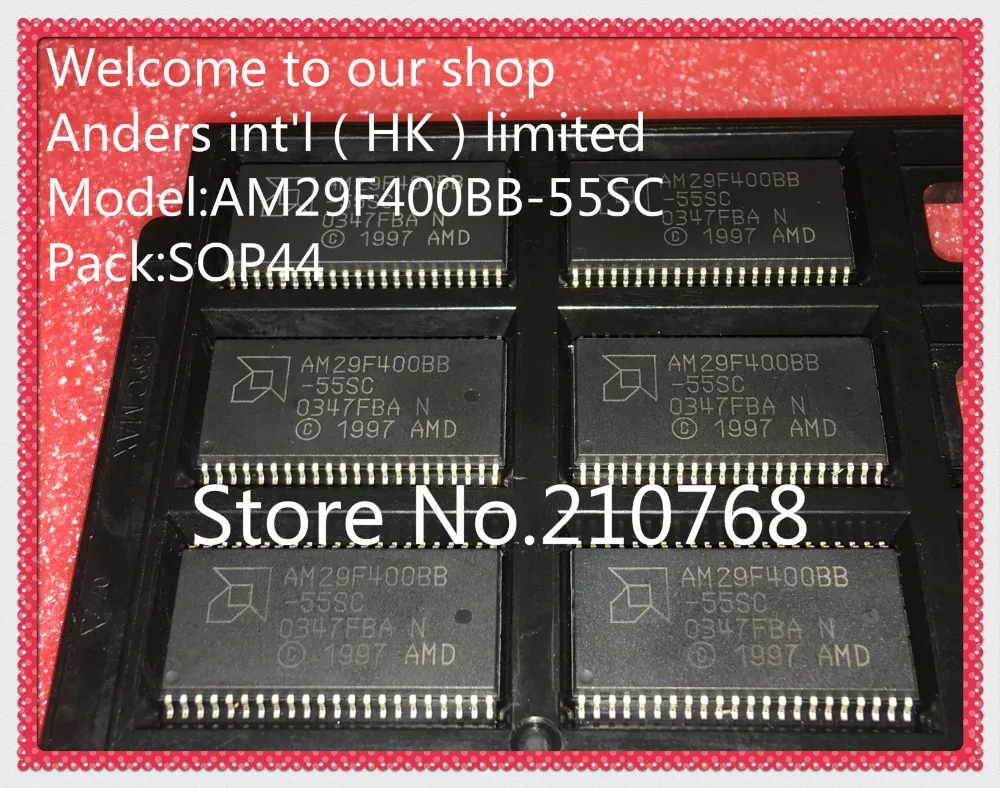 10pcs/lot AM29F400BB-55SC AM29F400BB55SC AM29F400BB-55 AM29F400BB SOP44 | Электронные компоненты и принадлежности