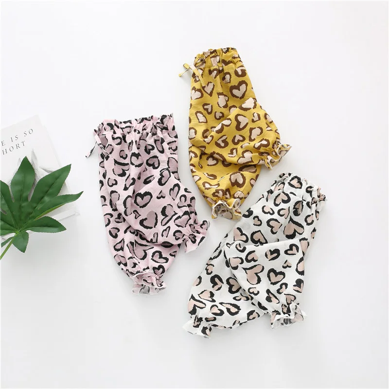

BNWIGE Casual Leopard Harem Pants Cotton Baby Trousers Baby Boys Girls Pants Summer Newborn Baby Pants Kids Clothing