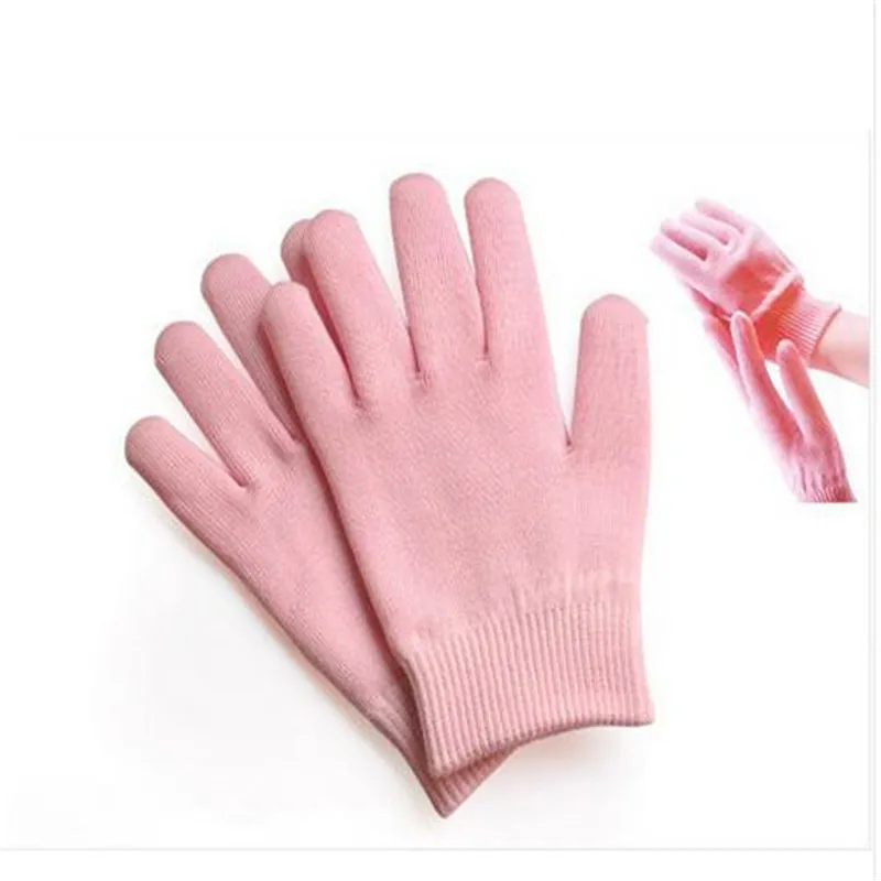 1Pair Super Soft Silicone Gloves SPA Essential Oil Moisturization Gloves Socks Cosmetic Anti-cracking Gloves Makeup Gloves