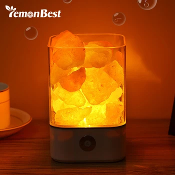 

Crystal Salt Lamp Yoga 3D Night Light with Touch Dimmer Switch Colorful USB Light Novelty Decoration for Bedroom Desk Nightlight