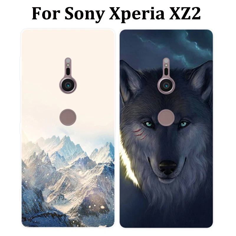 Чехол 5 7 дюйма для Sony Xperia XZ2 милый мультяшный мягкий чехол телефона H8296 защитный XZ 2