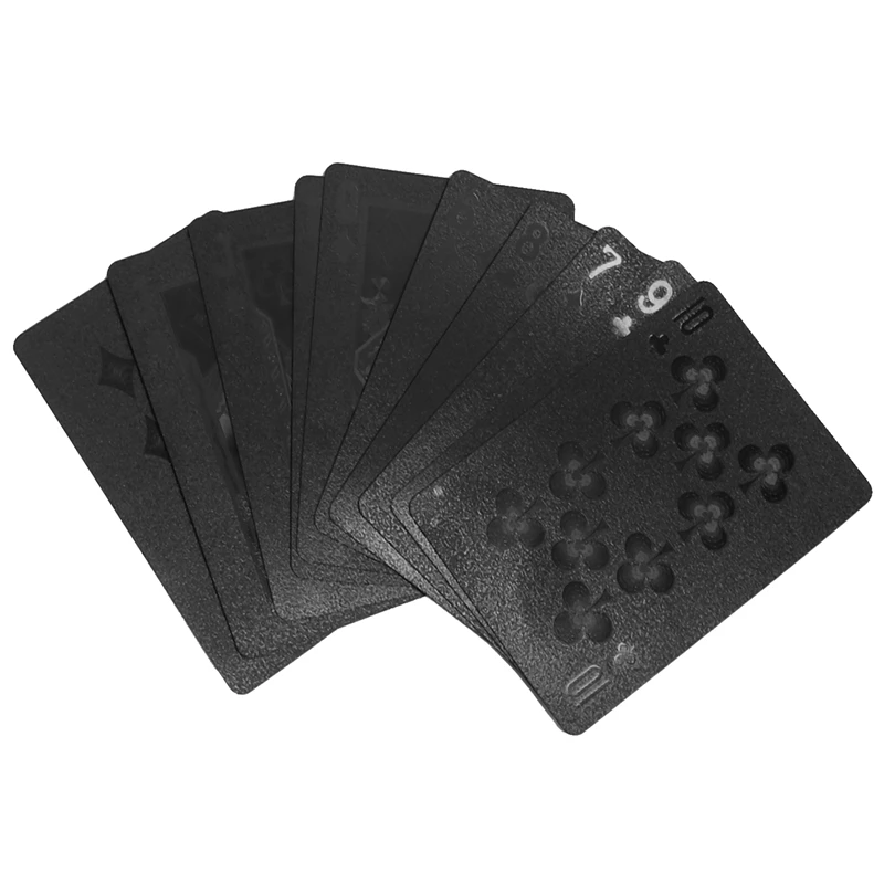 Водонепроницаемые карты для покера из золотой фольги, креативные коллективные игральные карты