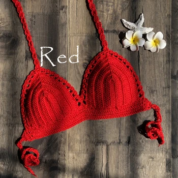 Mujer Crochet Bikini Top 3