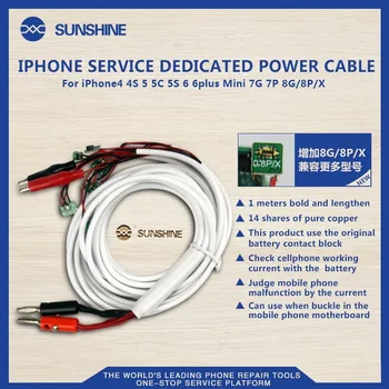 

Jyrkior For iPhone Service Dedicated Power Repair Cable For iPhone 4 4s 5s 5c 6 6 Plus 6s 6s Plus 7 7lus 8 8Plus X