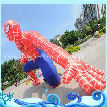 

Customized design Climb the Wall Model Cartoon Inflatable Spiderman with Blower
