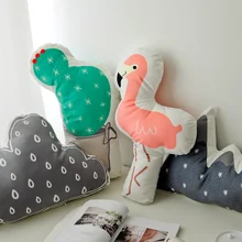 Плюшевые мягкие Фламинго кактус Snowberg Облако Подушка животные растения декоративная подушка для детской кроватки диван-4 вида