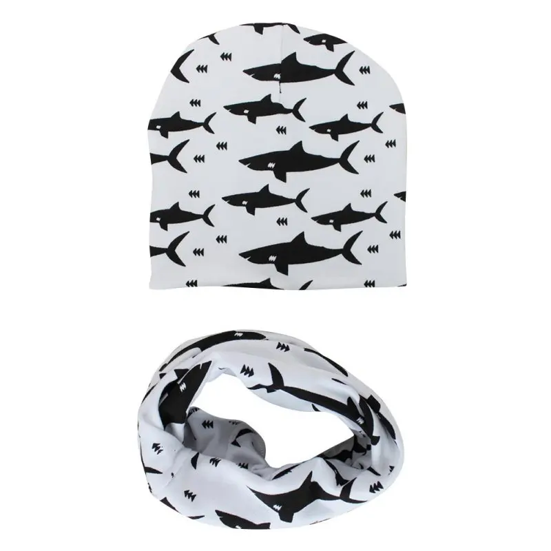 

Autumn Winter Warm Baby Kids Caps Scarfs Suits Cotton Froal Star Infant Hats Scarf Set 2 Pcs In Set Baby Hat Baby Cap