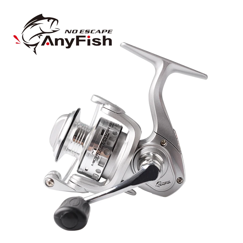 Рыболовная катушка ANYFISH MICRO POWER, спиннинговая катушка 500/800 pesca carretilha, маленькое рыболовное колесо для зимней подледной рыбалки, мини спиннинговые Катушки