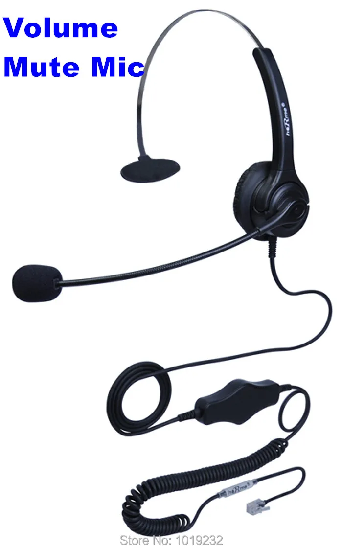 NEW Free Shipping office phone headset with RJ9 plug headset call