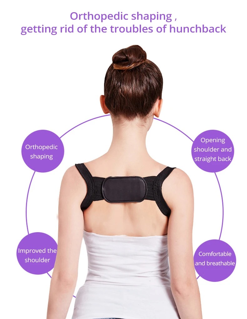 High-elastic Posture Corrector Back Support Strap Brace Shoulder Spine Support lumbar Correction Orthopedic Belt Children Adult