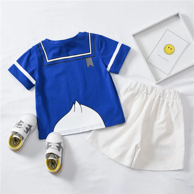 Летние комплекты одежды для девочек футболка для мальчиков+ шорты Одежда для близнецов и сестер семейная одежда Детский спортивный костюм для мальчиков