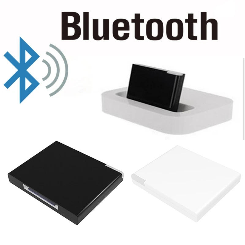 Музыкальный аудио приемник для Bluetooth 2,1 EDR, 30 Pin Портативный Plug-and-play стерео адаптер для смартфона для iPod для iPhone