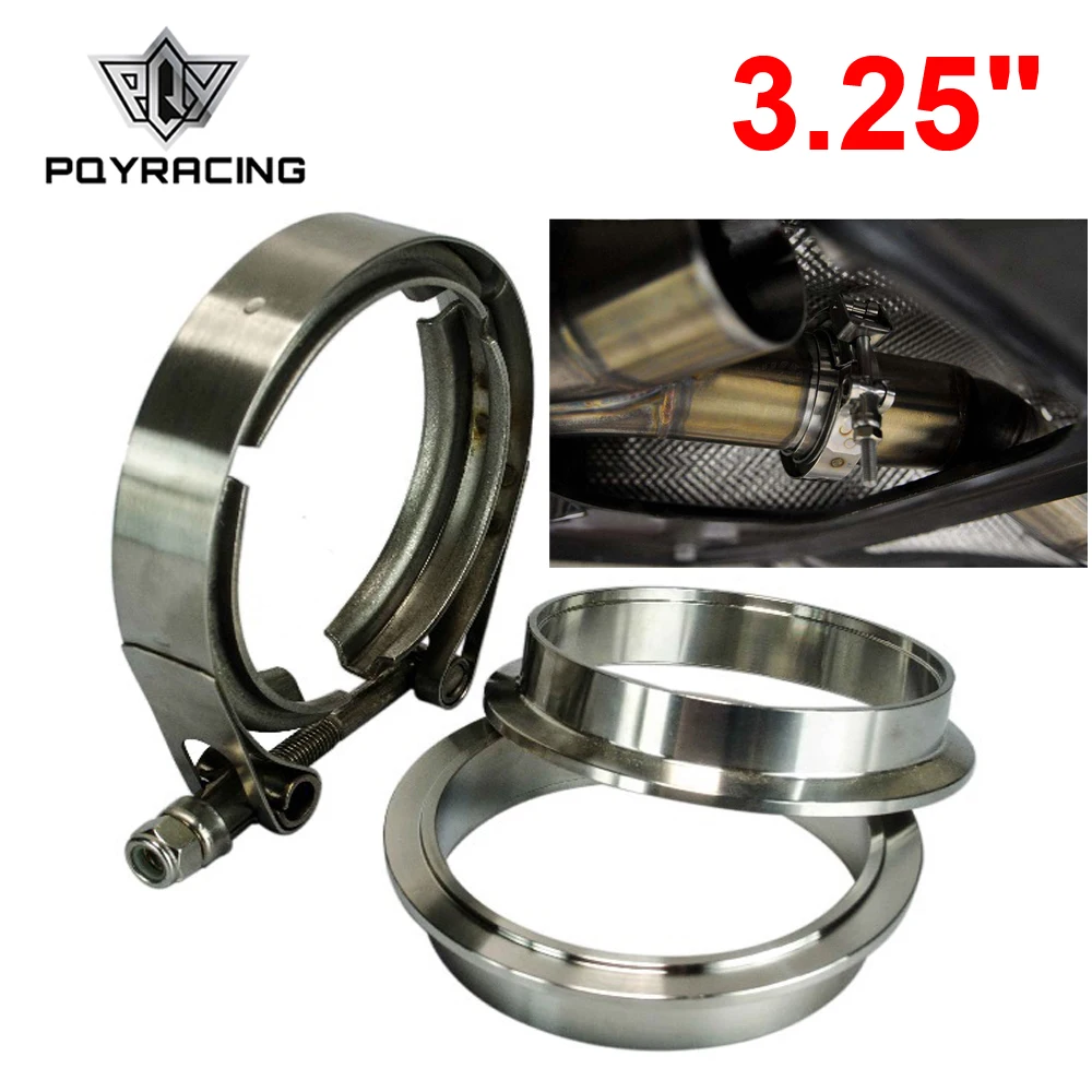 

PQY - 3.25" SUS 304 Steel Stainless Exhaust V Band Clamp Flange Kit V-band Vband Male Female Design PQY5244