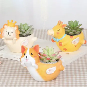 

Sleepwalking Angel Flower Pot For Home Decoration Series Cute Cartoon Animal Shape Home Supplies Flower Pots Planters