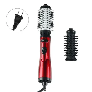 

2 in 1 Hair Dryer Volumizer Straightening Curling Blower 110V US Plug Brush Roller Ceramic Styler Comb Beauty Tool