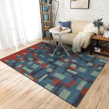 Классический Геометрическая картина маслом ковры и коврики для Гостиная Спальня Противоскользящие коврики прикроватные Home Decor диван коврики