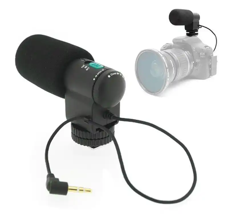 3 5mm Mic Jack Mini External Black Directional Stereo Microphone Mic 109 For Canon Eos M3 760d 750d 700d 550d 70d 60d 7d 6d 5ds Photo Studio Accessories Aliexpress