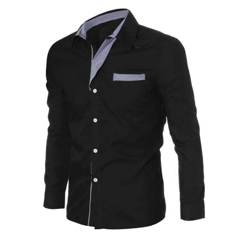 Men Autumn Winter Luxury Brief Casual Fashion Men Shirt Cotton Linen Beach Loose Fit Long Sleeve Business Blouse Tops #4M27 (18)